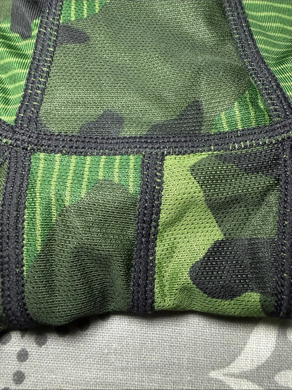 Nike Pro Camouflage Compression Tights Green Black Men's Size Medium